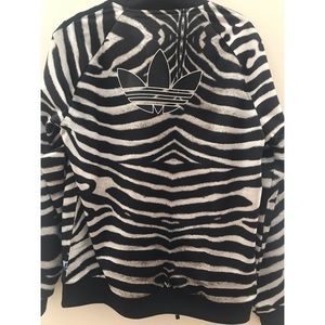 adidas zebra print jacket
